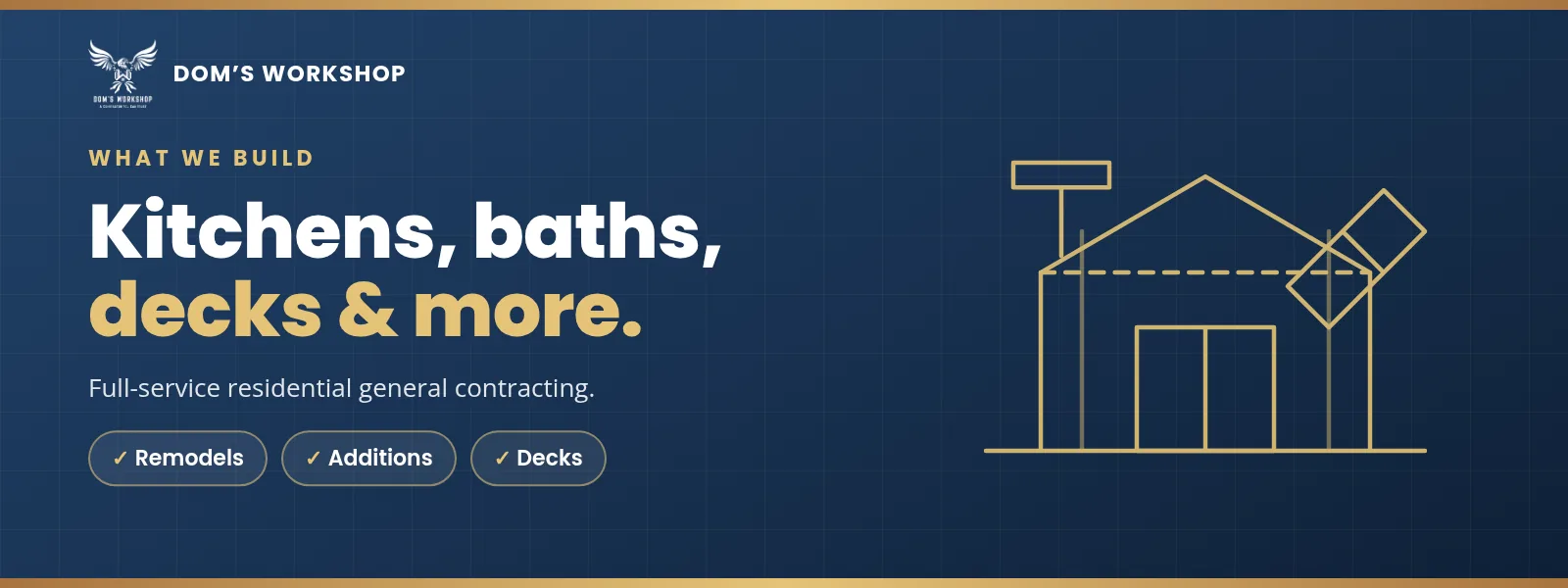Kitchens, baths, decks and more - Dom's Workshop, Rockingham County NH